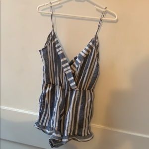 Beach striped romper